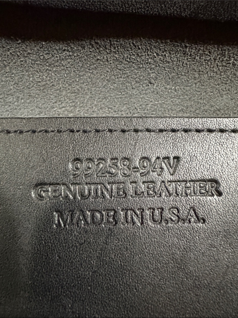 Vintage Harley Davidson Black Leather Crossbody Wallet Bag w/Detachable Strap - Picture 4 of 6